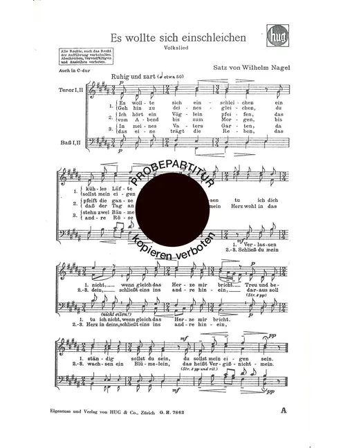 Es wollte sich - Volkslied